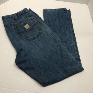 Carhartt Straight Traditional Fit Jeans Medium Wash Sz 36x34
